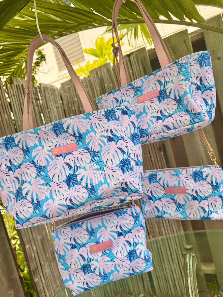 トート＆ショルダーセット（ピンクモンステラ） – Moco Lima Hawaii