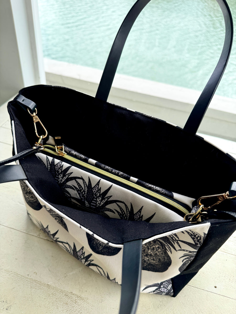 バッグ moco 6way tote M black pine – Moco Lima Hawaii