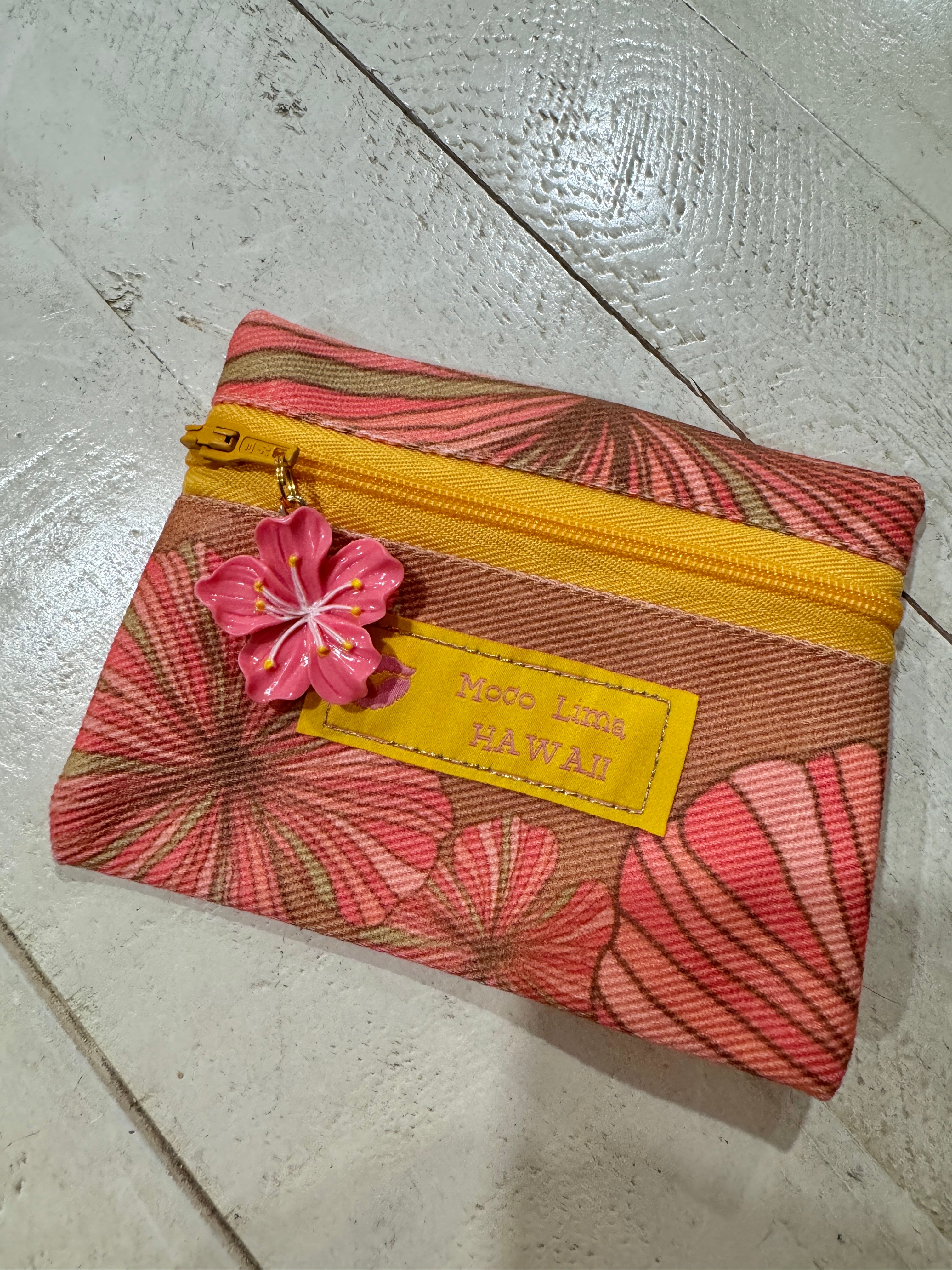 Card purse-hibiscus/ カードポーチ