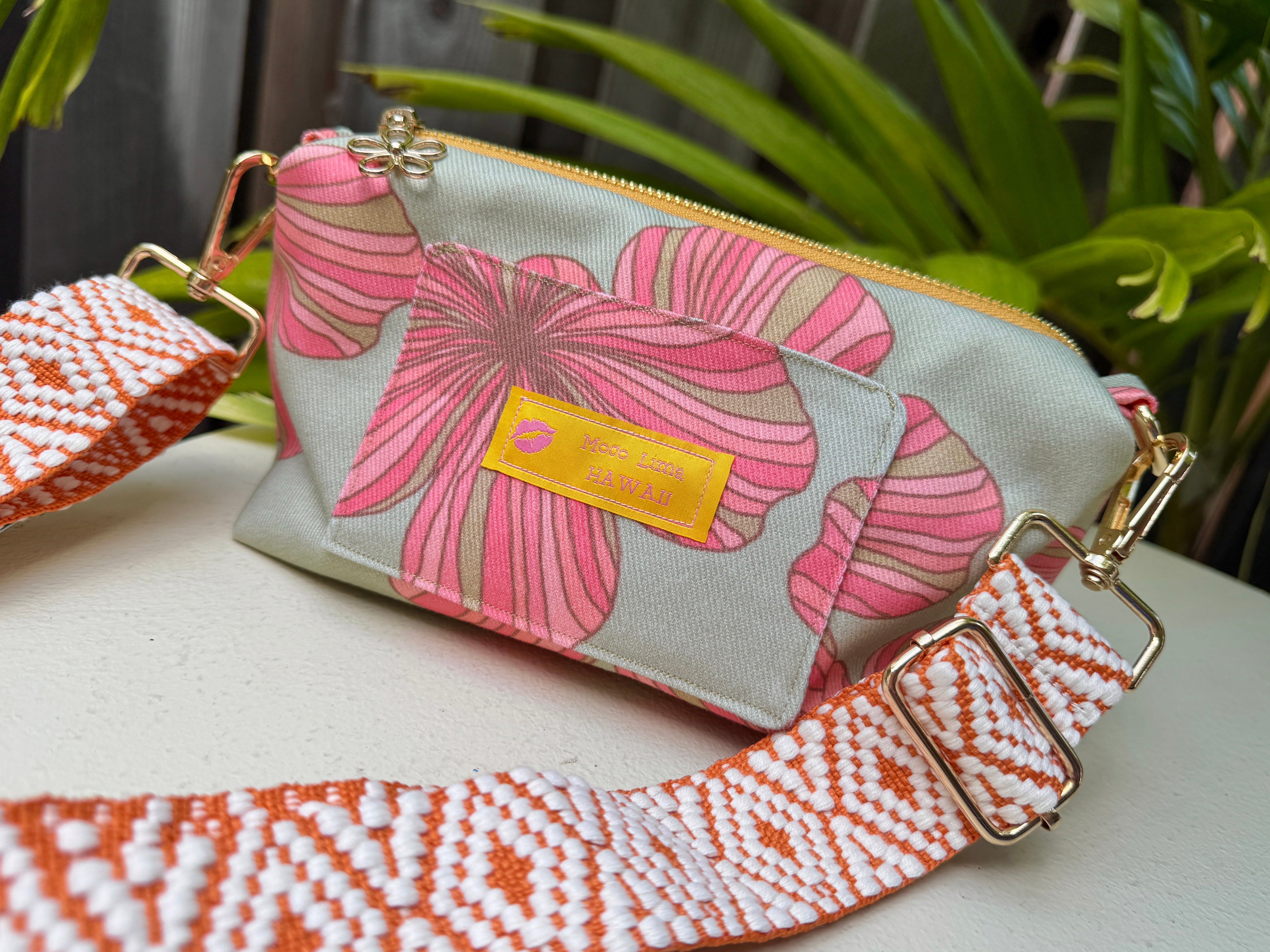 Shoulder bag mini hibiscus/モコリマショルダー(ミニ) 秋ハイビスカス