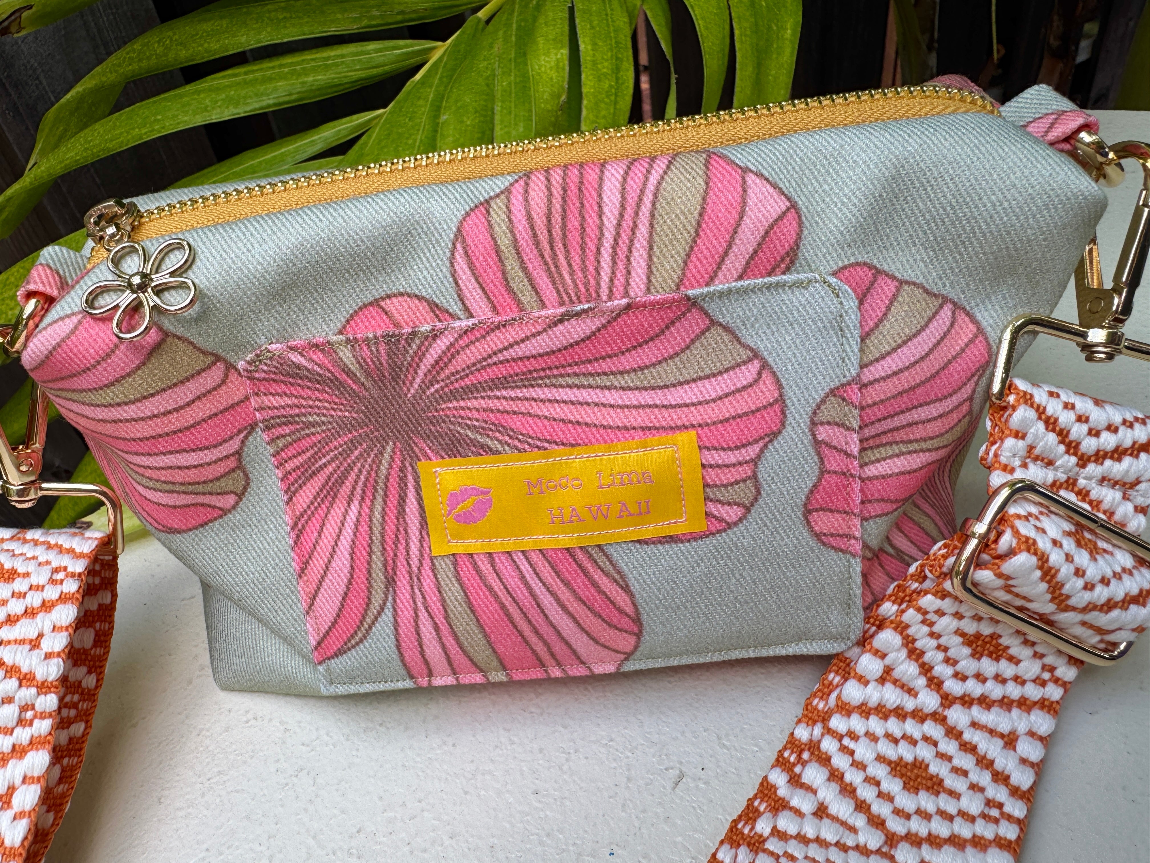 Shoulder bag mini hibiscus/モコリマショルダー(ミニ) 秋ハイビスカス