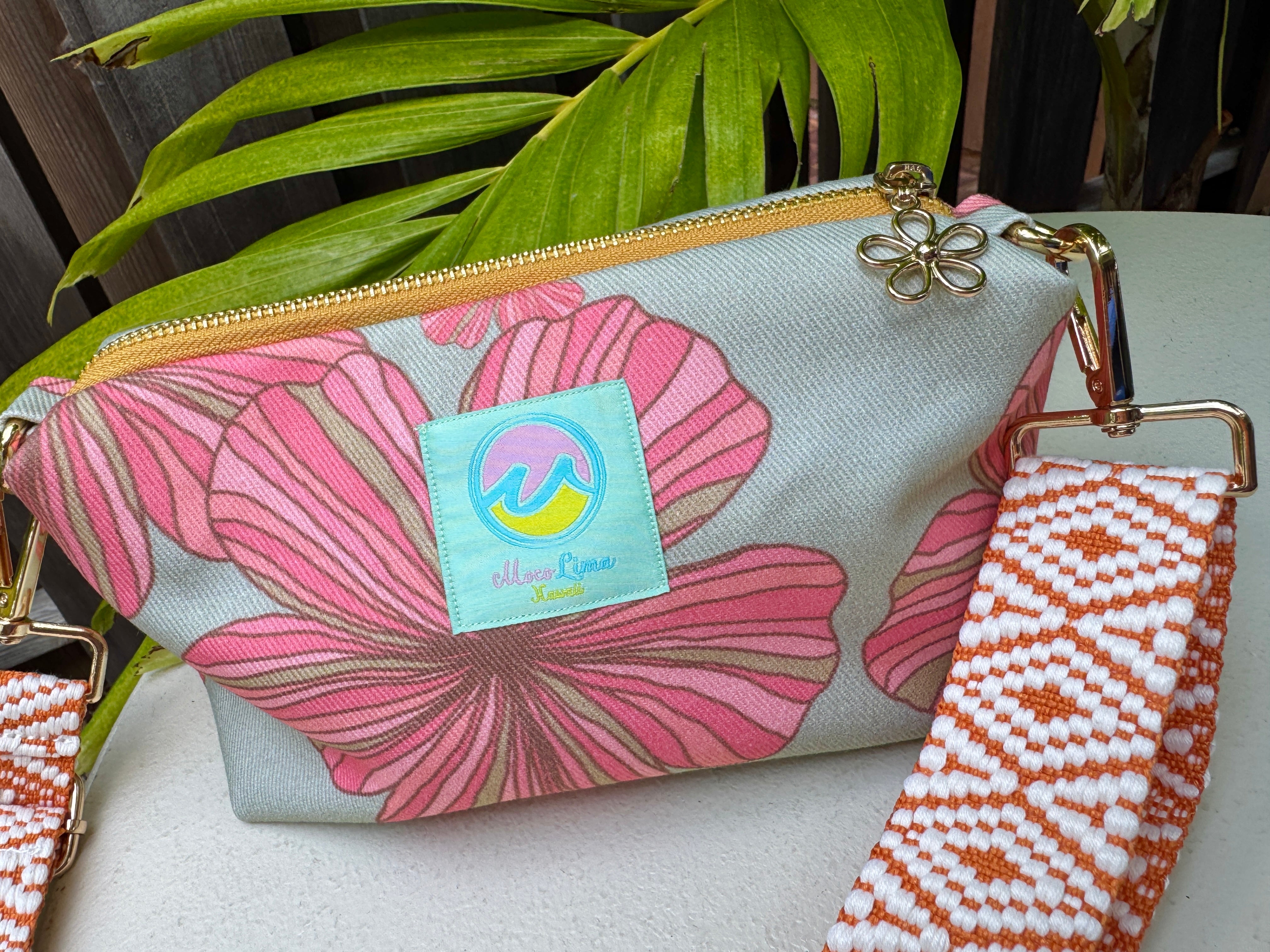 Shoulder bag mini hibiscus/モコリマショルダー(ミニ) 秋ハイビスカス