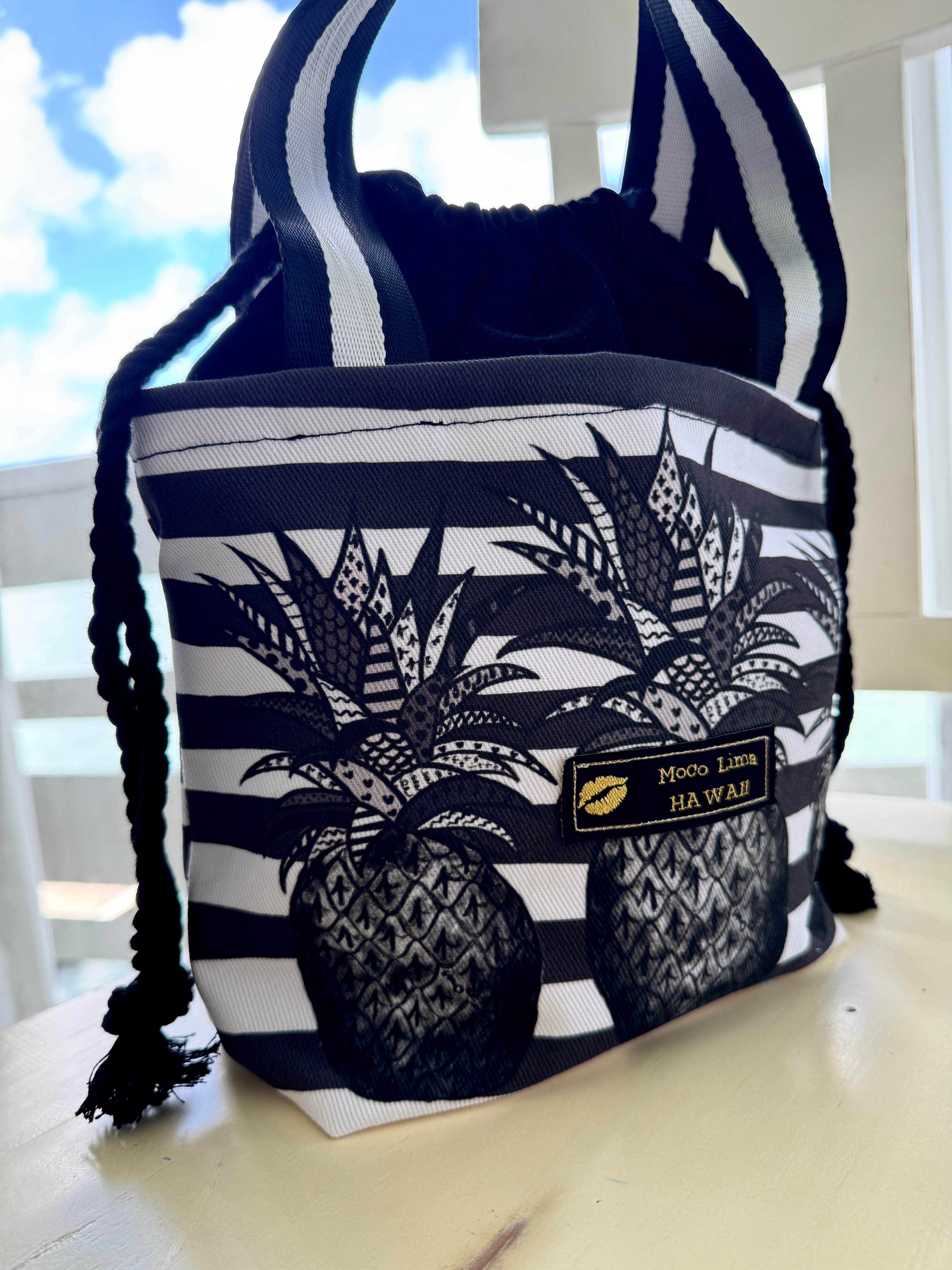 巾着トートSサイズ/ブラックパイン