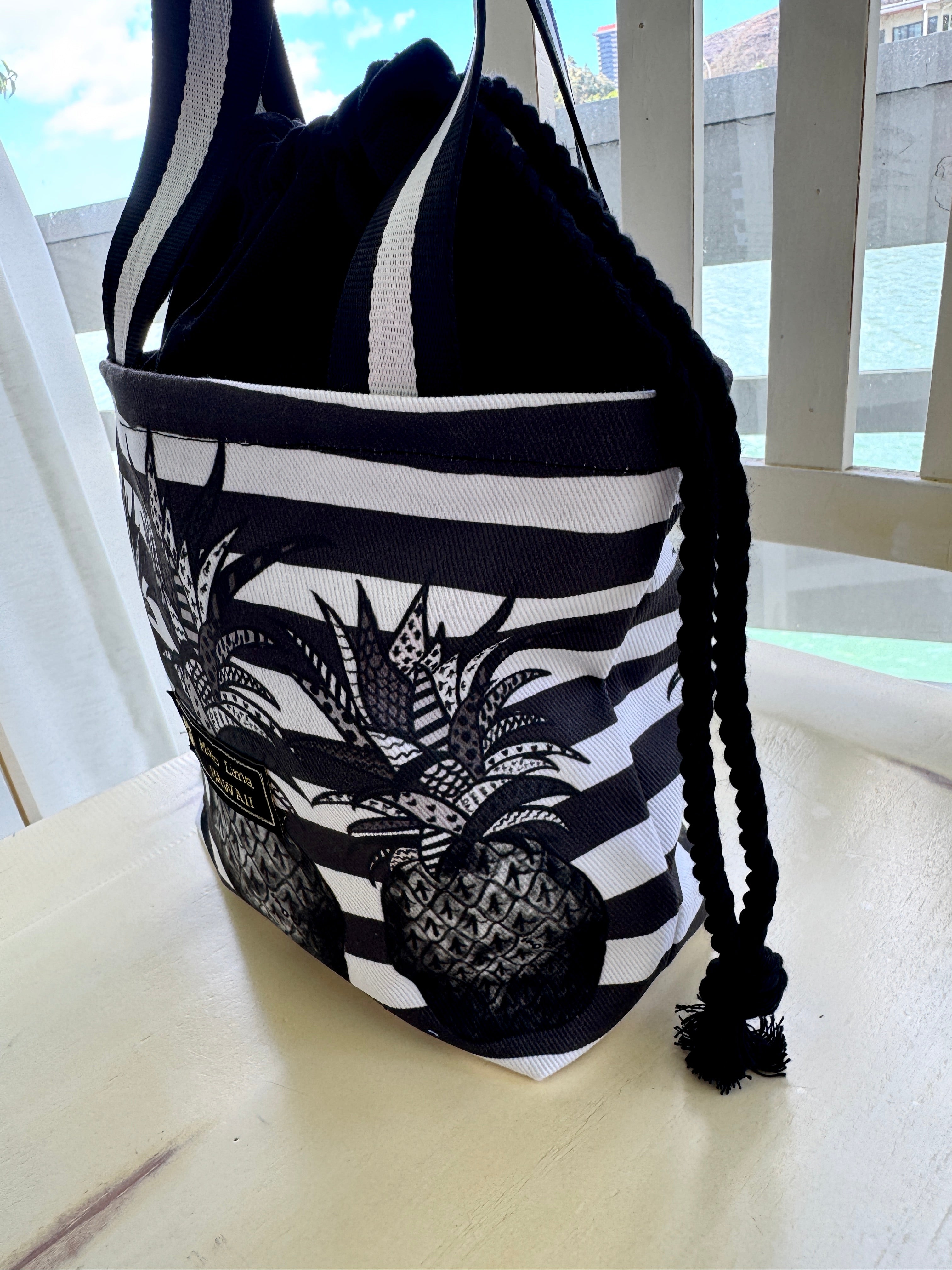 巾着トートSサイズ/ブラックパイン