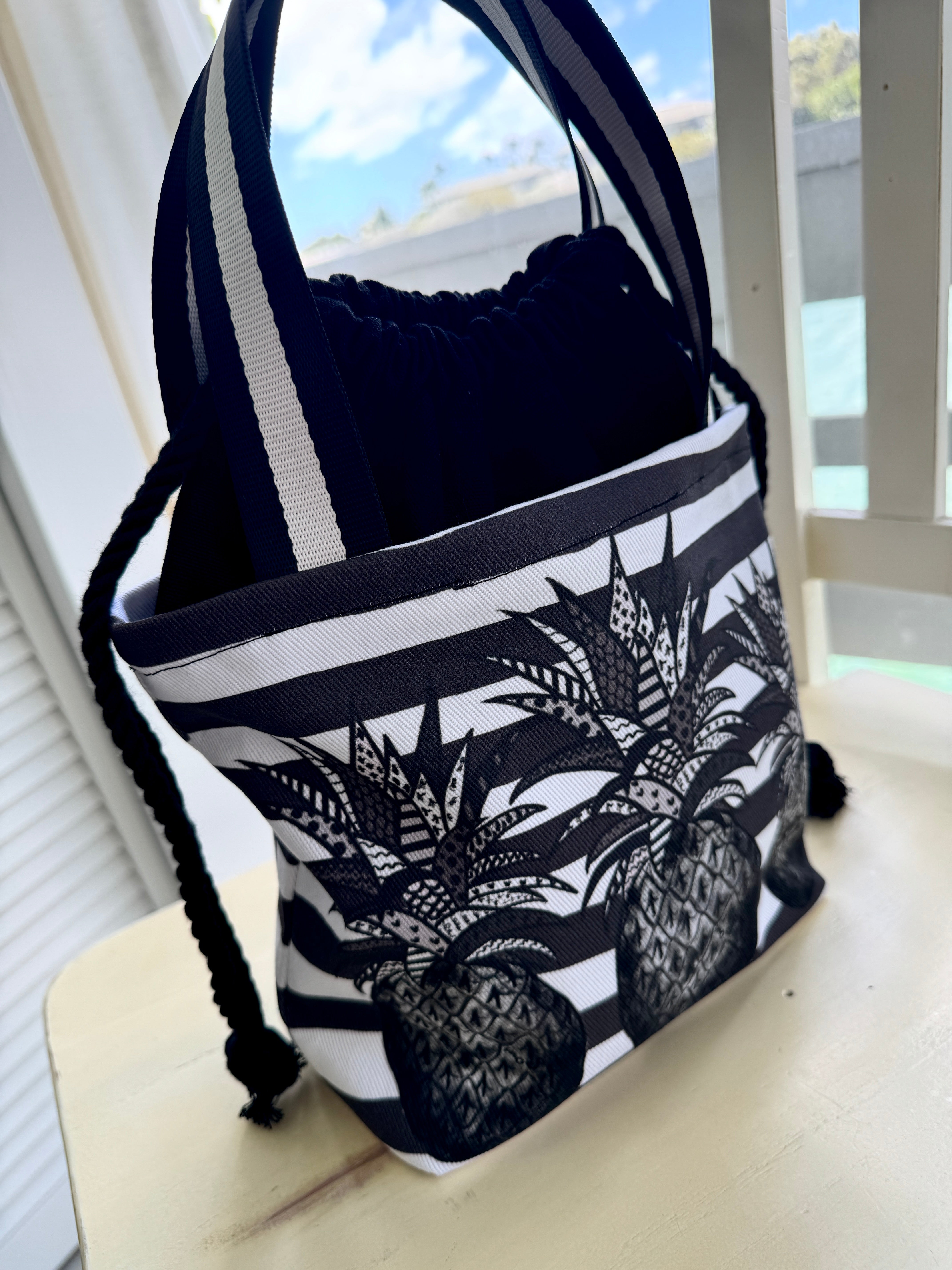 巾着トートSサイズ/ブラックパイン