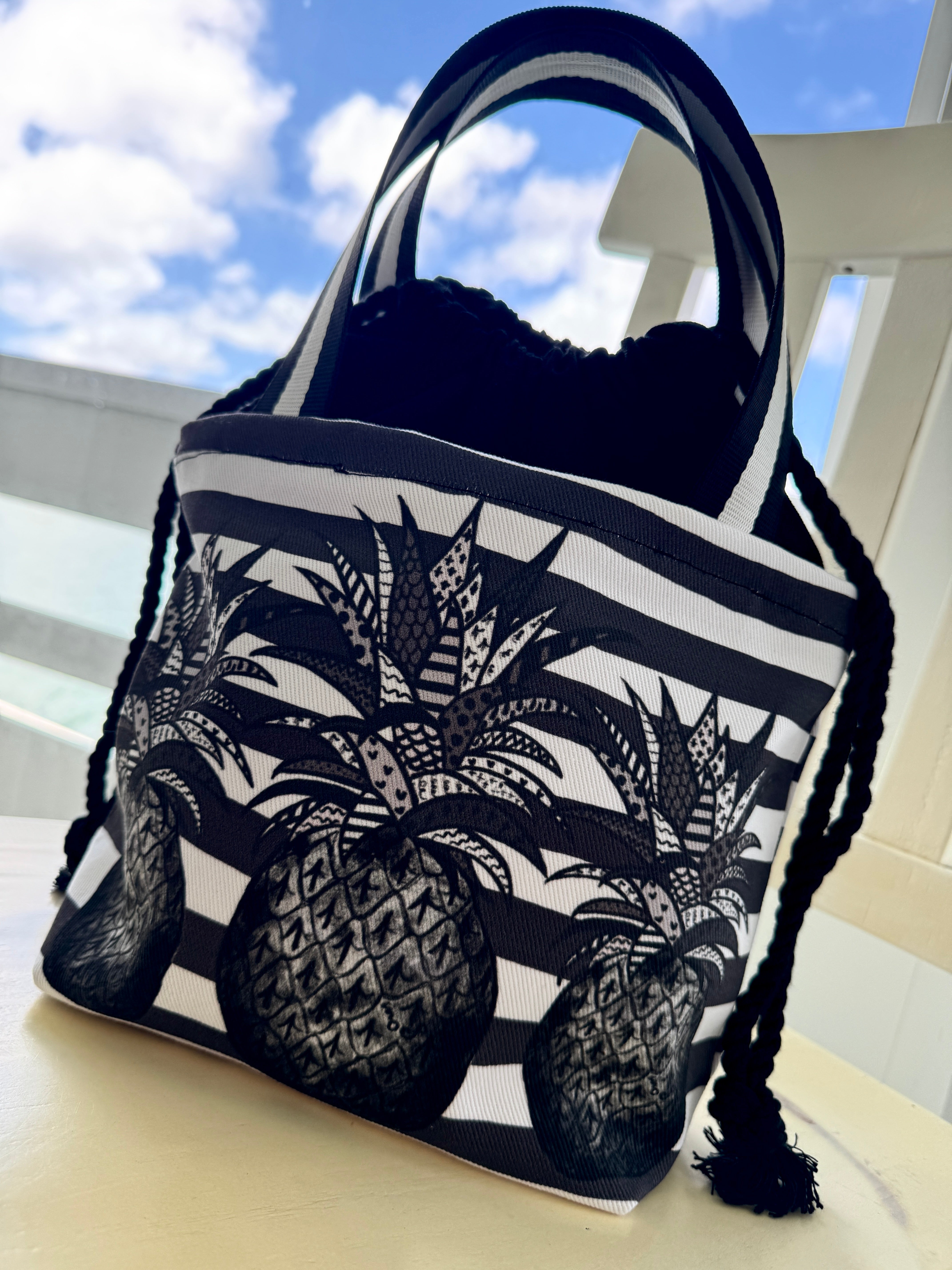 巾着トートSサイズ/ブラックパイン