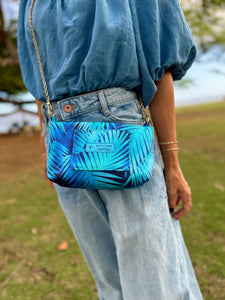 Shoulder bag mini (blue leaf) / ショルダーミニ（ブルーリーフ）