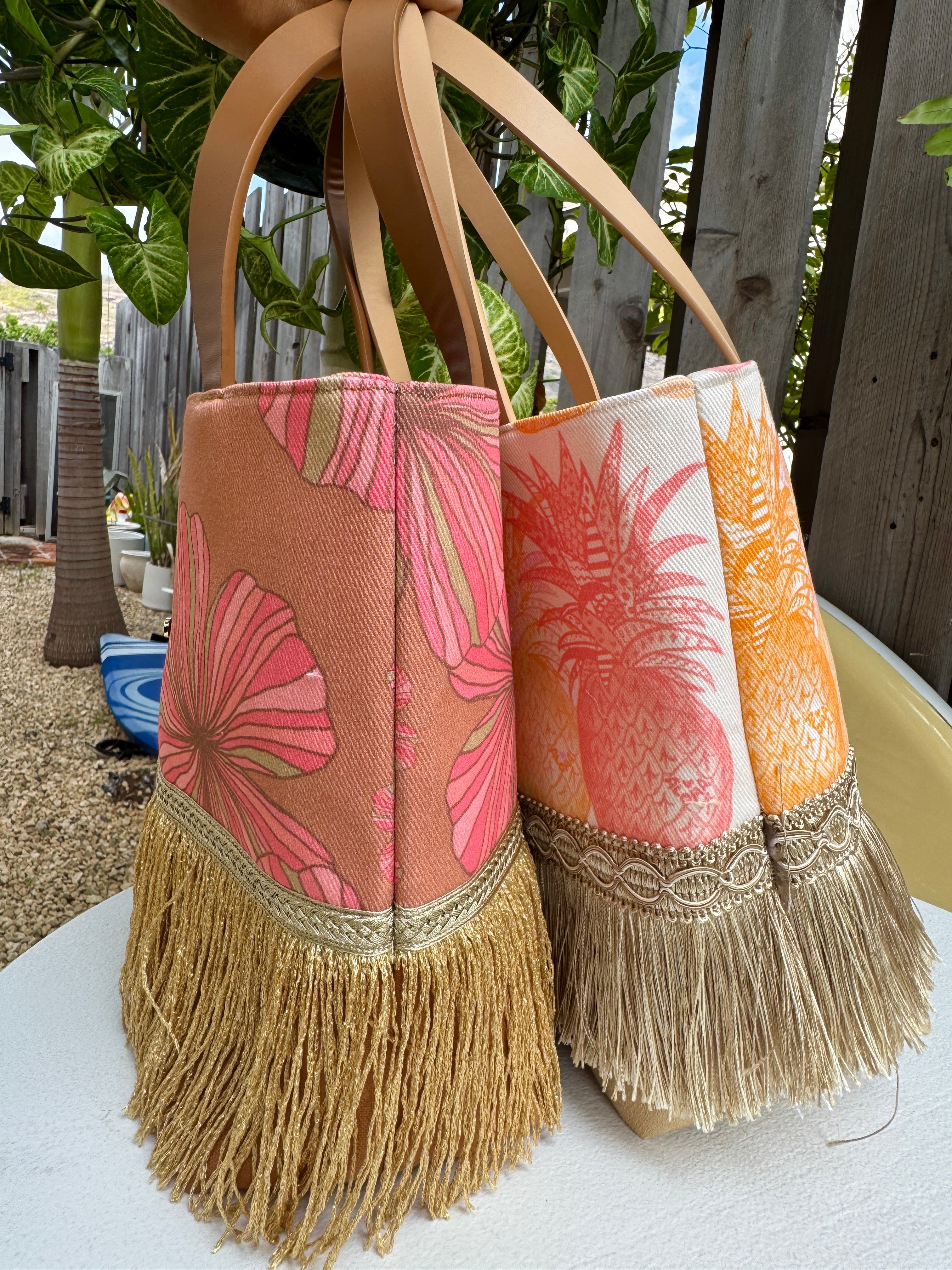 Fringe tote PINEAPPLE/ フリンジトート パイナップル