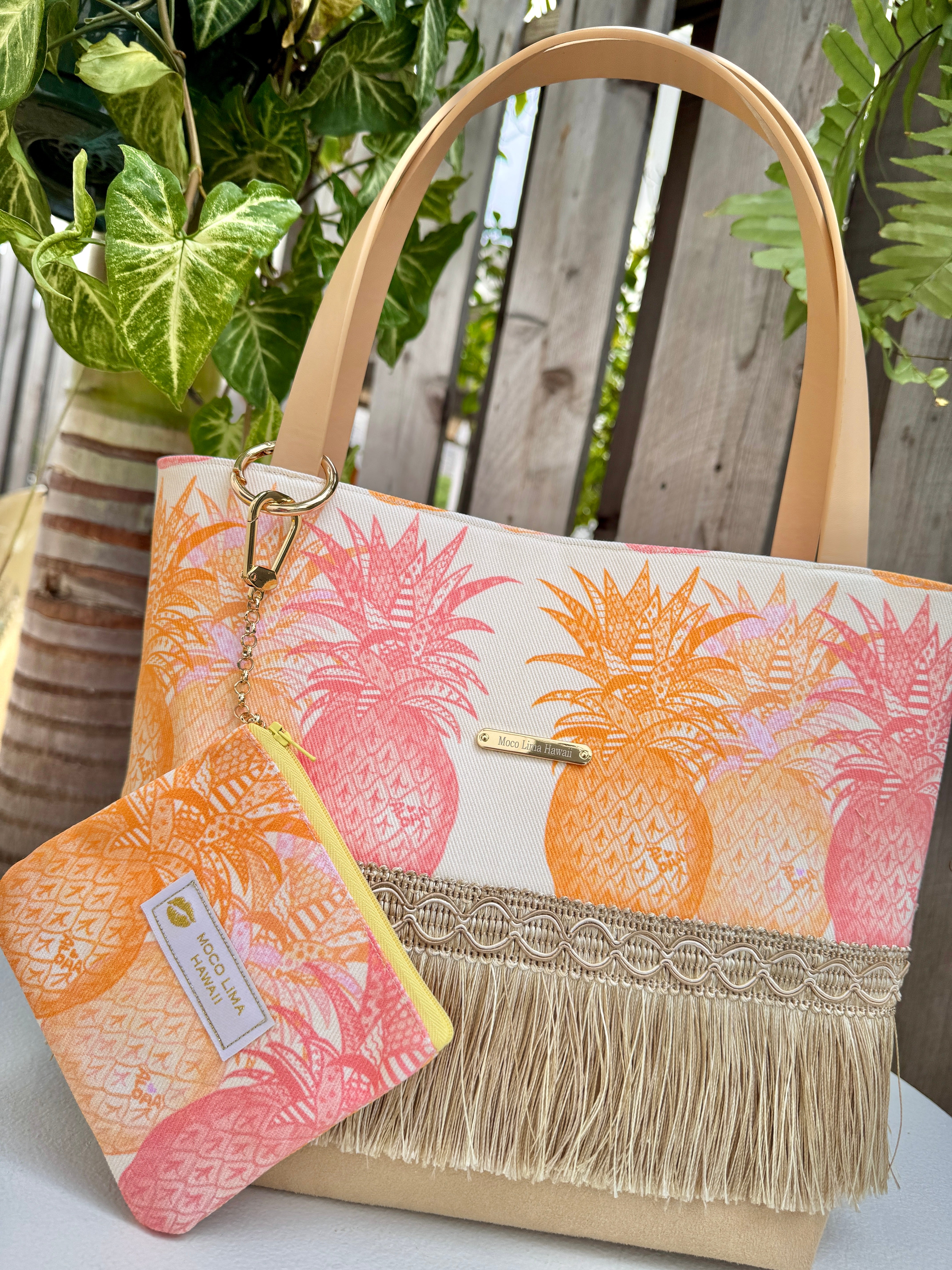 Fringe tote PINEAPPLE/ フリンジトート パイナップル