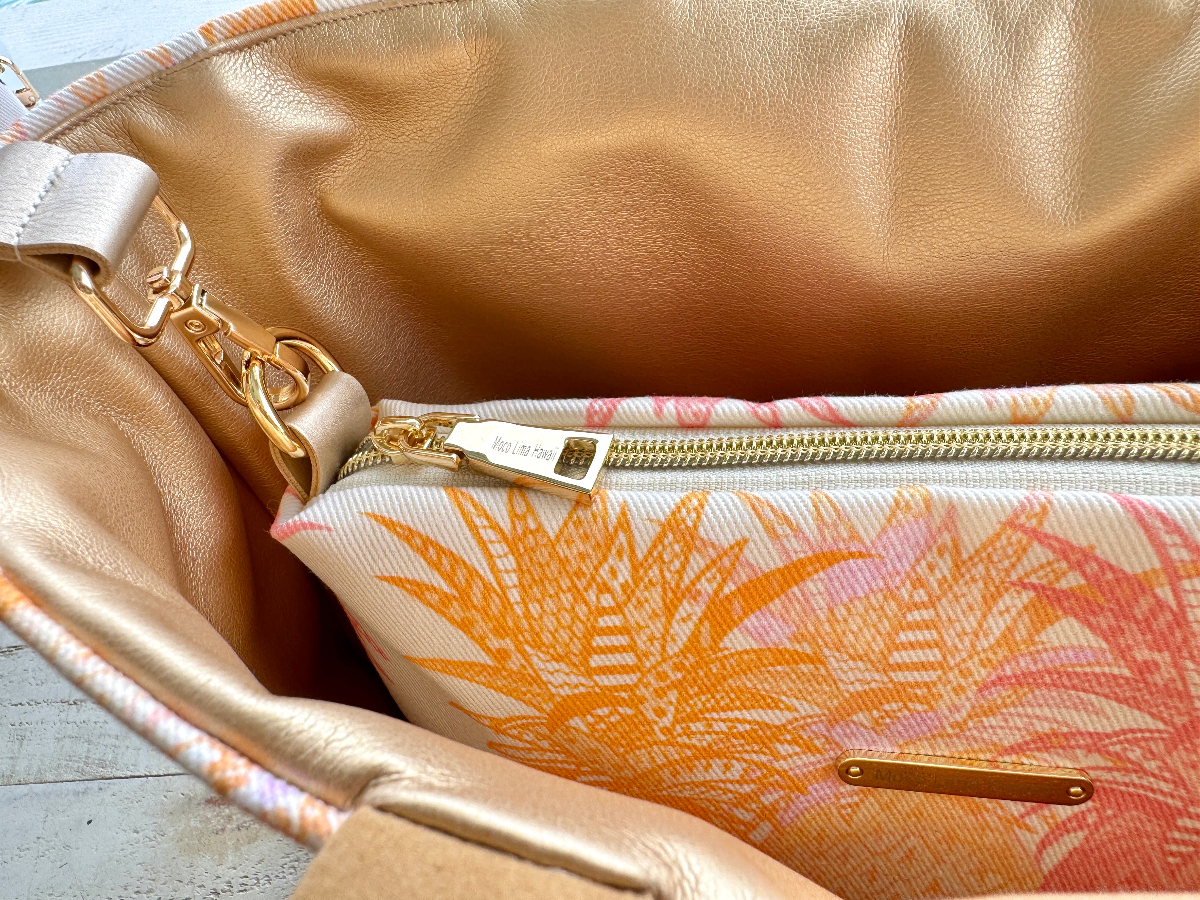 6way tote M size Gold pineapple/ トート＆ショルダー セット販売