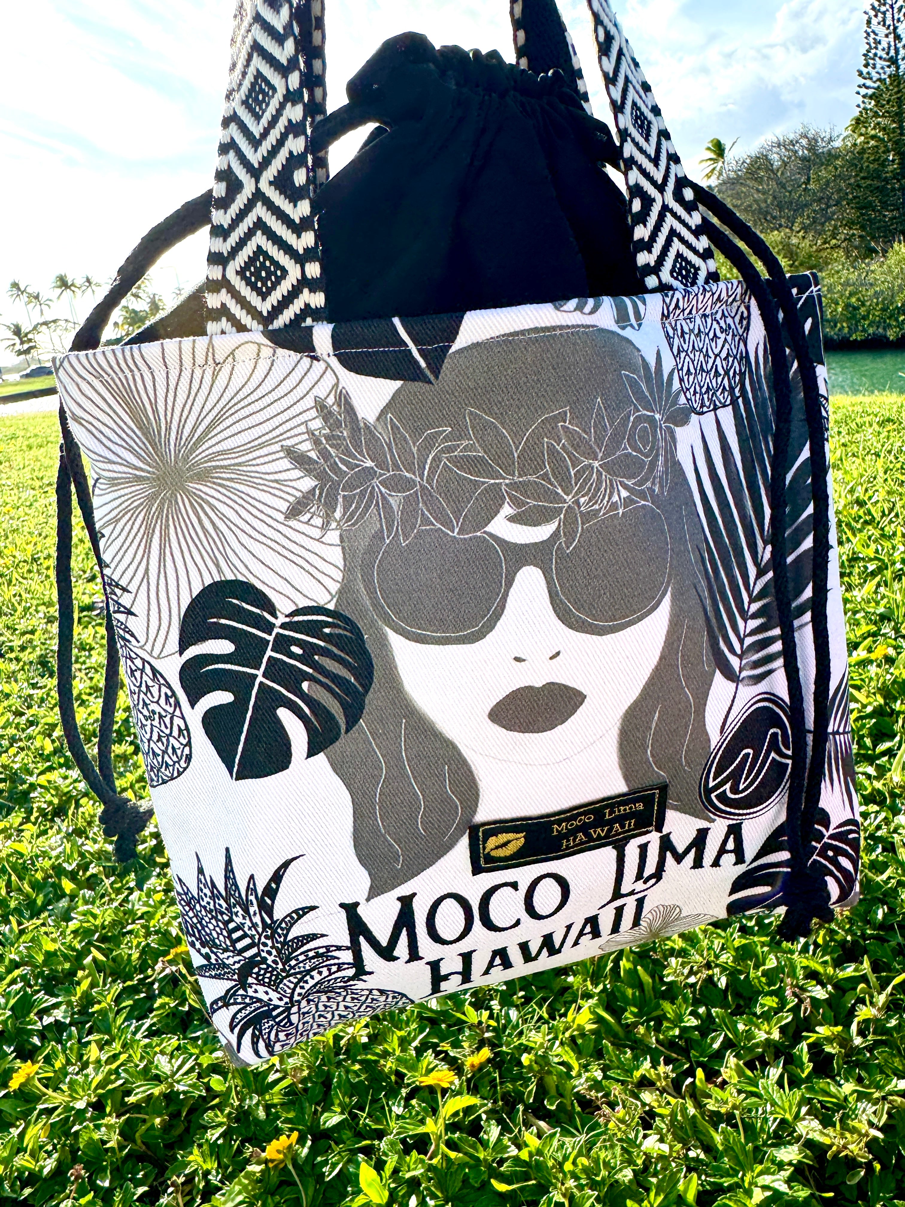 新作** 巾着トート　モコエコブラック