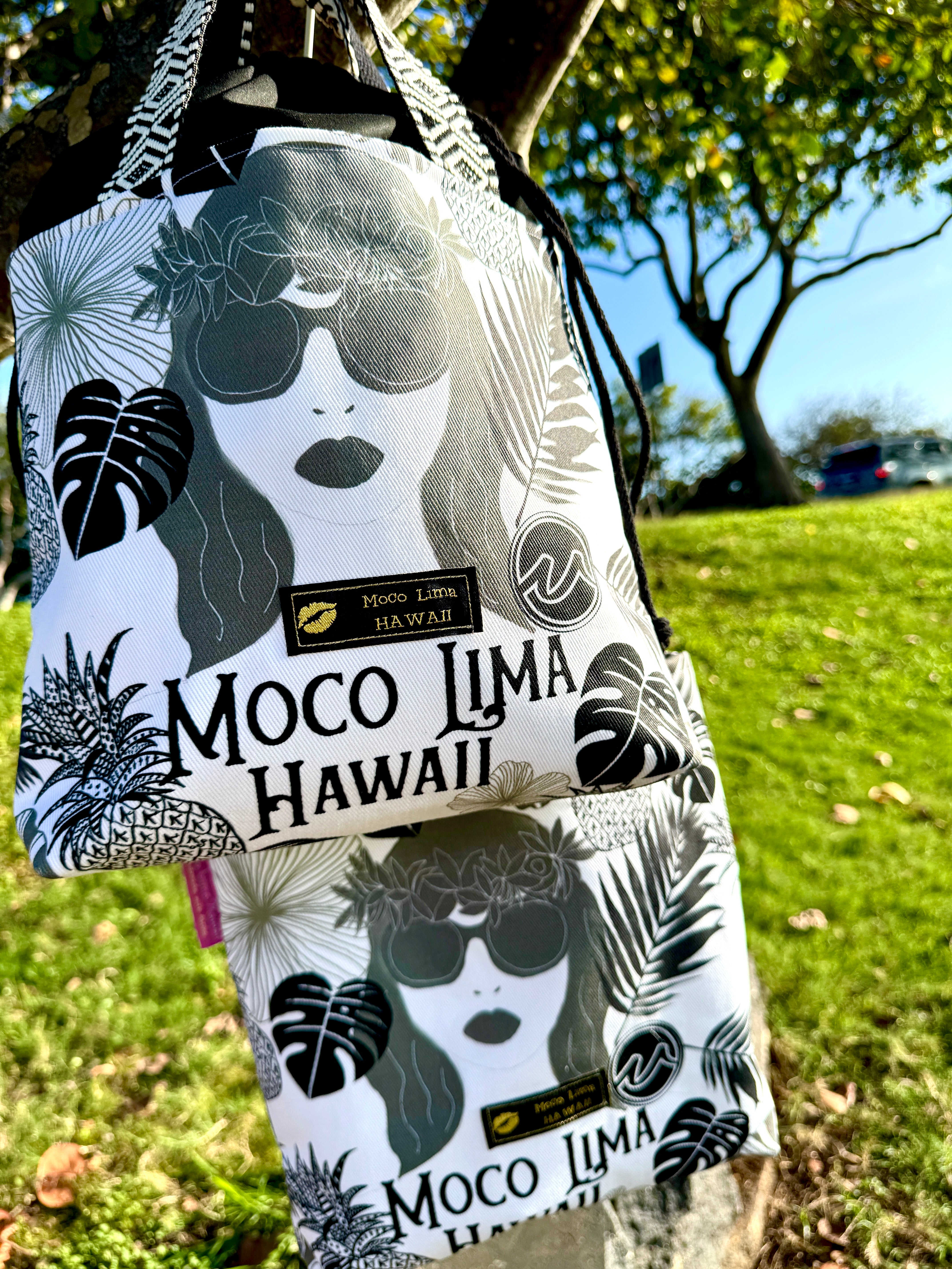 新作** 巾着トート　モコエコブラック