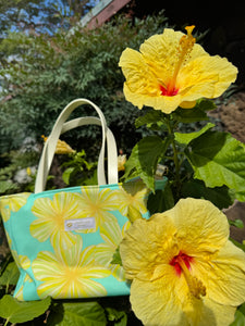 新色* 6way tote mint hibiscus/ ミントハイビスカス トートバッグ＆ショルダーバッグ