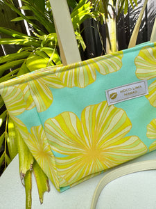 新色* 6way tote mint hibiscus/ ミントハイビスカス トートバッグ＆ショルダーバッグ