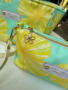 新色* 6way tote mint hibiscus/ ミントハイビスカス トートバッグ＆ショルダーバッグ